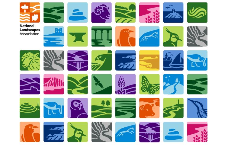 All_new_NL_logos image The new logos for England and Wales National Landscapes