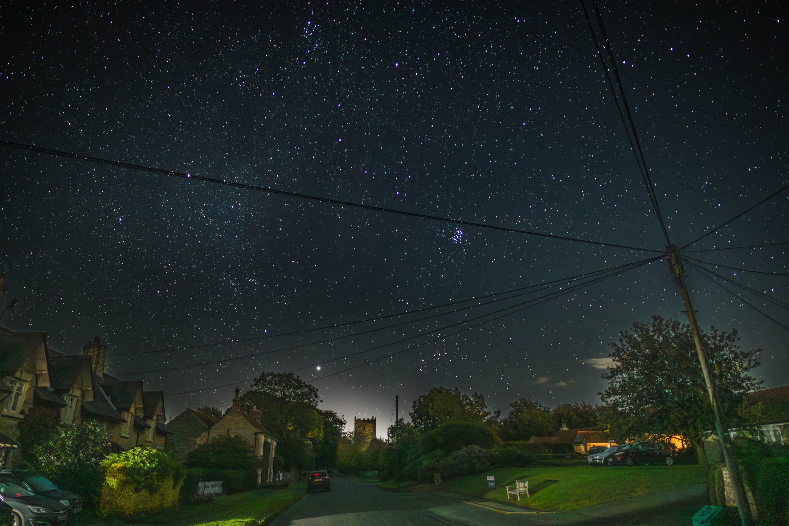 Night Sky over Bulmer village Credit Chris Lowther Howardian Hills